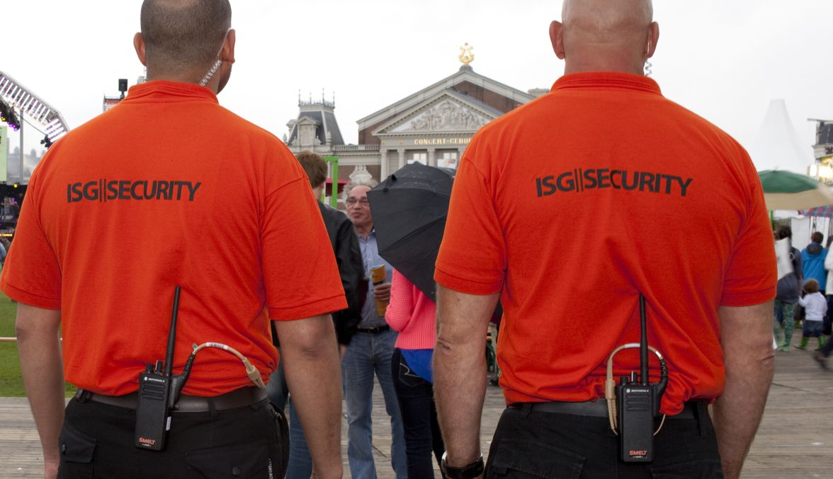 evenementen beveiligers isg security nederland